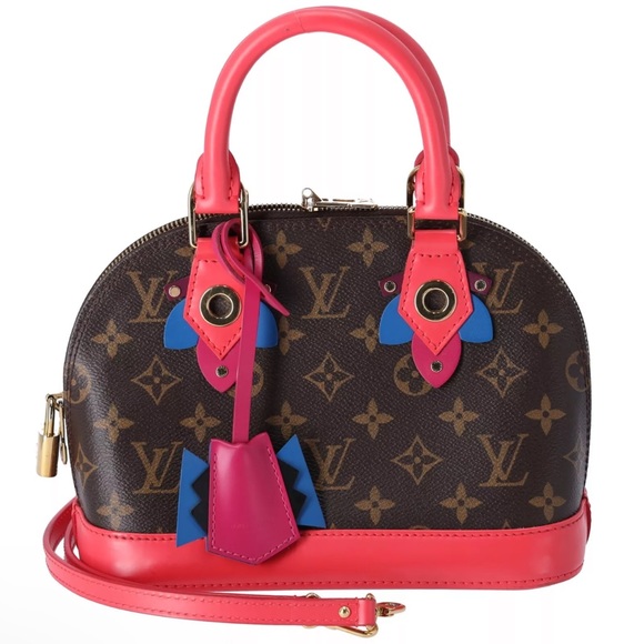 Louis Vuitton Handbags - Louis Vuitton Alma BB Totem Monogram Canvas Satchel Bag Flamingo M41659